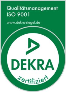 Wir sind zertifiziert nach DIN EN ISO 9001:2015